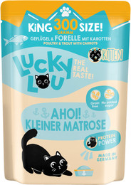 Produktbild von Lucky Lou Lifestage Pouch Kitten Geflügel & Forelle - 300 g