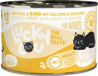 Produktbild von Lucky Lou Lifestage Sterilized Geflügel & Rind 6x200g