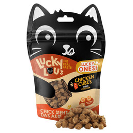 Produktbild von Lucky Lou Lucky Ones Cubes Katzensnack mit Huhn - 8 x 80 g
