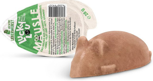 Produktbild von Lucky Lou Mäusle Leberwurst Snack für Katzen - 26 x 28 g