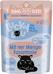 Produktbild von Lucky Lou Nassfutter Katze Adult Geflügel und Fasan - 6 x 300 g