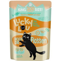 Produktbild von Lucky Lou Nassfutter Katze Adult Geflügel und Forelle - 6 x 300 g