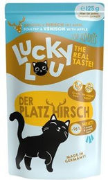 Lucky Lou Nassfutter Katze Adult Geflügel und Hirsch - 16 x 125 g – Bild 1 von 3
