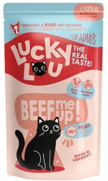 Lucky Lou Nassfutter Katze Adult Geflügel und Rind 64x125 g – Bild 1 von 3