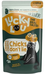 Produktbild von Lucky Lou Nassfutter Katze Senior Geflügel - 32 x 125 g