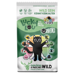Produktbild von Lucky Lou Senior Geflügel & Wild Katzenfutter - 2 x 1,7 kg