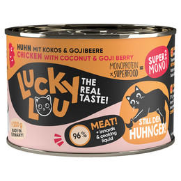 Produktbild von Lucky Lou SuperMono² Nassfutter Huhn - 6 x 200 g