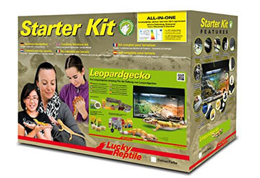 Produktbild von Lucky Reptile Terrarium Starter Kit Leopardgecko 80 cm schwarz - 1 Stk.