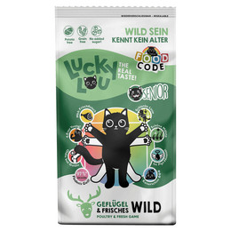 Produktbild von LuckyLou Cat Senior Geflügel & Wild Trockenfutter - 340 g