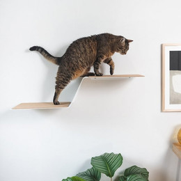Produktbild von LucyBalu Katzen-Kletterwand WAVE mit Korkauflagen