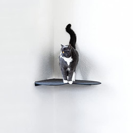 Produktbild von LucyBalu Katzen-Wandregal mit Filzauflage für Ecken