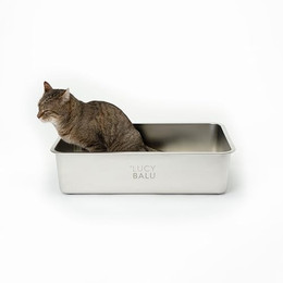 Produktbild von LucyBalu STEELOO Edelstahl Katzenklo geruchsfrei