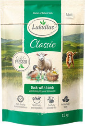 Produktbild von Lukullus Kaltgepresst Barbarie-Ente & Lamm - Sparpaket: 4 x 1,5 kg: neue Rezeptur