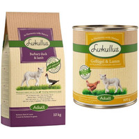 Produktbild von Lukullus Kaltgepresst Kombi-Paket Adult Barbarie-Ente & Lamm + Geflügel & Lamm - 25 x 800 g