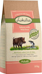 Produktbild von Lukullus Kaltgepresstes Hundefutter Lachs & Wildschwein - 2 x 10 kg
