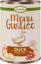 Produktbild von Lukullus Menu Gustico Ente mit Karotte, Preiselbeeren und Rosmarin - 24 x 400 g