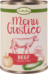 Produktbild von Lukullus Menu Gustico Rind mit Kürbis, Apfel und Oregano - 24 x 400 g