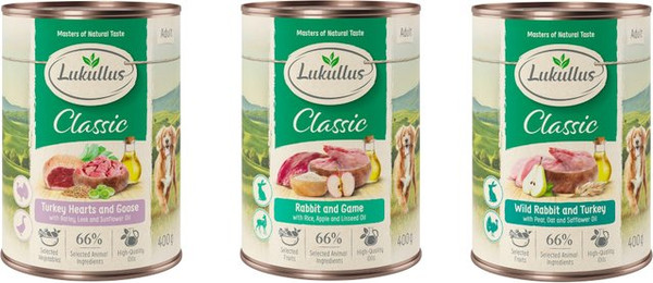 Produktbild von Lukullus Naturkost Adult Mixpaket - 24 x 400 g