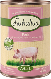 Produktbild von Lukullus Naturkost Adult Schwein getreidefrei - 24 x 400 g