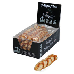 Produktbild von Lunas Choice Hundesnack Collagen Chews Braid Huhn - 20 x 66 g