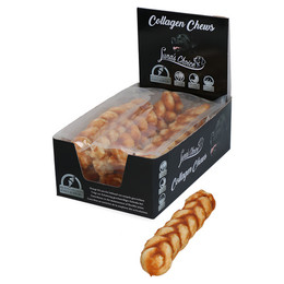 Produktbild von Lunas Choice Hundesnack Collagen Chews Braid Huhn - 8 x 142,5 g