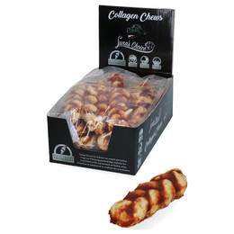 Produktbild von Lunas Choice Hundesnack Collagen Chews Braid Lachs - 42 x 36,5 g