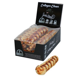 Produktbild von Lunas Choice Hundesnack Collagen Chews Braid Lachs - 8 x 142,5 g