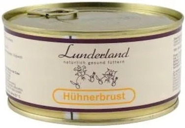 Produktbild von Lunderland Dose 300g Hundenassfutter 6 x 300 Gramm Hühnerbrust