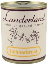 Produktbild von Lunderland Dose 800g Hundenassfutter 6 x 800 Gramm Hühnerbrust