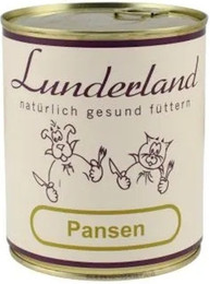 Produktbild von Lunderland Dose 800g Hundenassfutter 6 x 800 Gramm Pansen
