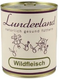 Produktbild von Lunderland Dose 800g Hundenassfutter 6 x 800 Gramm Wildfleisch