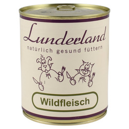 Produktbild von Lunderland Dosenfleisch Wildfleisch Hundefutter Nassfutter - 2 x 800 g