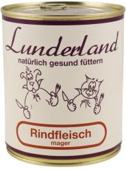 Produktbild von Lunderland Rindfleisch mager Nassfutter - 2 x 800 g