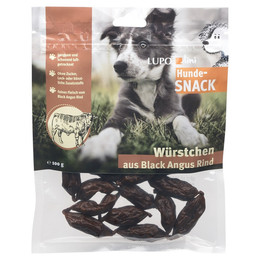 Produktbild von Luposan Lupolini Hundewürstchen Black Angus Rind 100 g