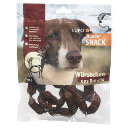 Produktbild von Luposan Lupolini Hundewürstchen Rotwild 100 g