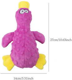 Produktbild von Lustiges Plüschspielzeug für kleine und große Hunde, quietschend klingendes Kauspielzeug in Entenform, interaktives Hundespielzeug, Heimtierbedarf