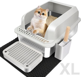 Produktbild von LuxusKollektion Edelstahl Katzenklo XL