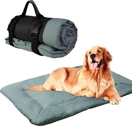 Produktbild von LuxusKollektion Faltbare wasserdichte Hundedecke mit orthopädischem Hundebett