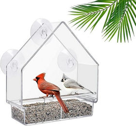 Produktbild von LuxusKollektion Fenster Vogelhaus aus Acryl mit Saugnäpfen