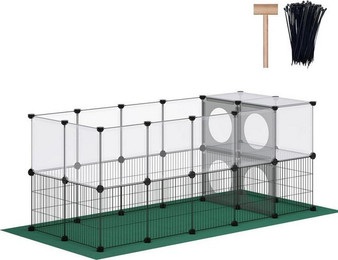 Produktbild von LuxusKollektion Freigehege Laufstall für Kleintiere 63cm Höhe Oxford-Matte