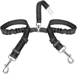 Produktbild von LuxusKollektion Hunde-Halsband Anschnallgurt 2in1 elastisch verhedderungsfrei