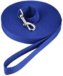 Produktbild von LuxusKollektion Hunde-Halsband Schleppleine Nylon 10m Blau - 10 m