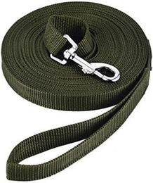 Produktbild von LuxusKollektion Hunde-Halsband Schleppleine Nylon 20m mit D-Karabiner und Griffpolster - 20 m