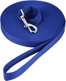 Produktbild von LuxusKollektion Hunde-Halsband Schleppleine Nylon 20m mit D-Karabiner und Griffpolster - 20 m
