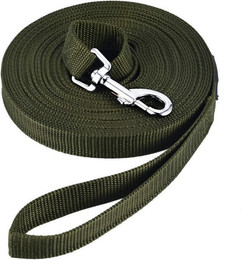 Produktbild von LuxusKollektion Hunde-Halsband Schleppleine Nylon mit D-Karabiner - 15 m