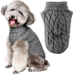 Produktbild von LuxusKollektion Hundepullover mit Rollkragen für kleine Hunde und Katzen