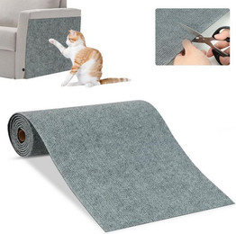 Produktbild von LuxusKollektion Katzen-Halsband Zuschneidbare Selbstklebend Kratzmatte Katze 200x40 cm Grau