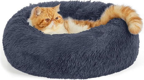 Produktbild von LuxusKollektion Katzenbett rund dunkelgrau Ø 50 cm waschbar