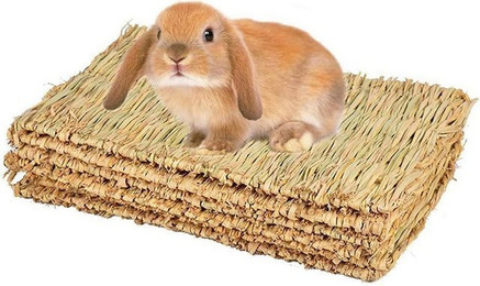 Produktbild von LuxusKollektion Kleintierkäfig Grasmatte Kauspielzeug für Kaninchen und Meerschweinchen