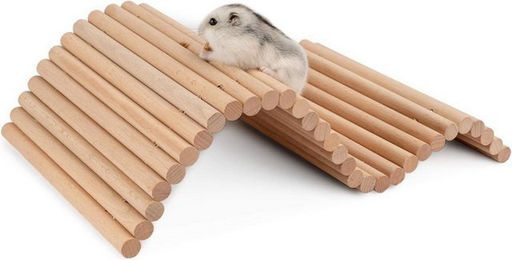 Produktbild von LuxusKollektion Kleintierkäfig Hamster Kletterleiter Holz Hängebrücke